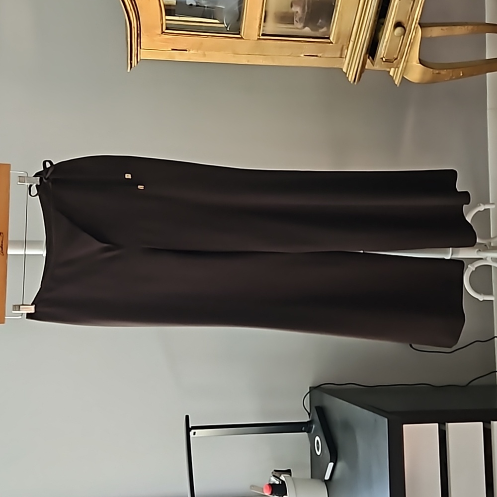 Gucci Women's Stunning Chocolate Brown Wide Leg Trouser Pant Sz.40 Sz.8